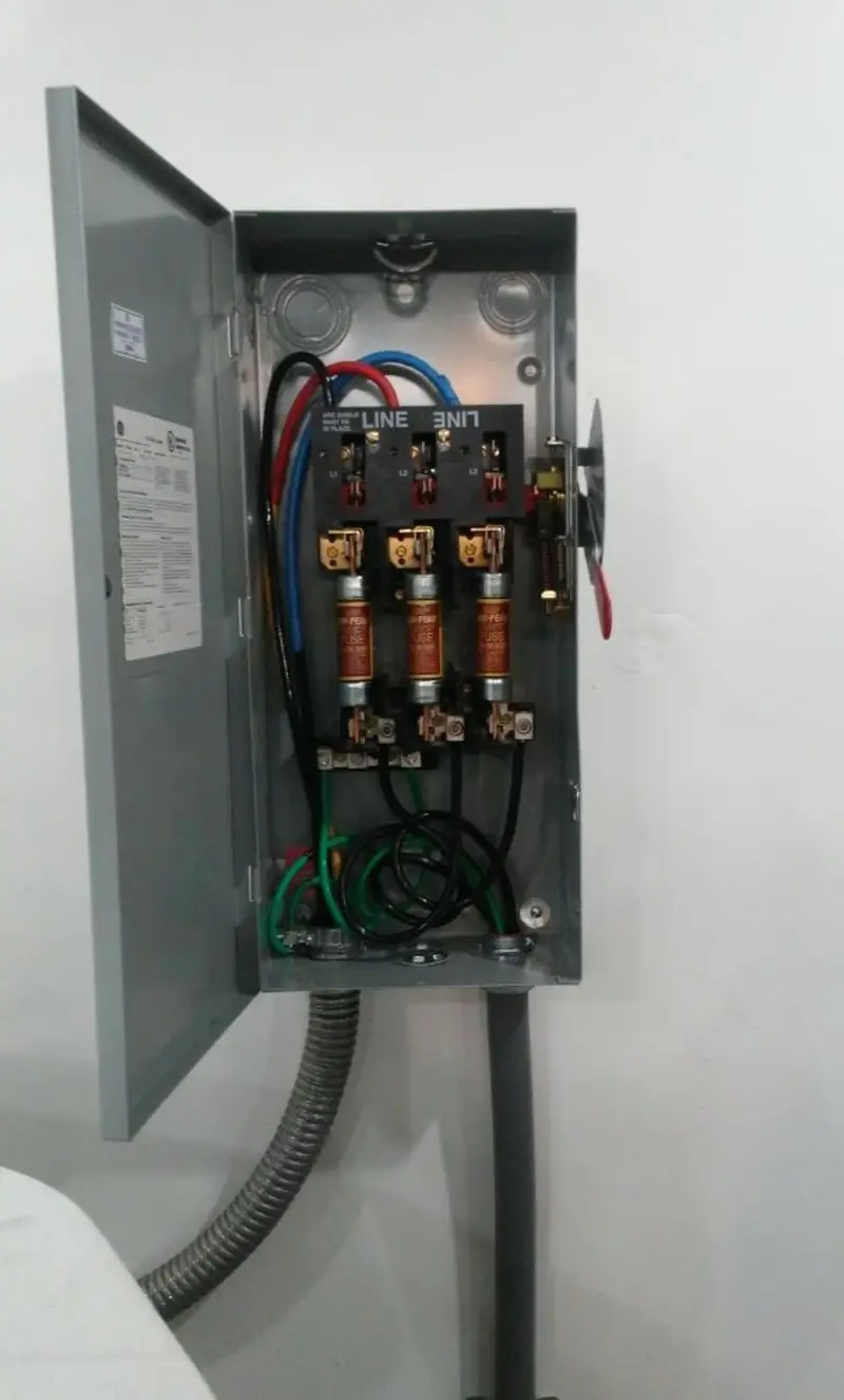 Three-phase disconnect switch installed for Electrical Wiring & Rewiring in Lacombe